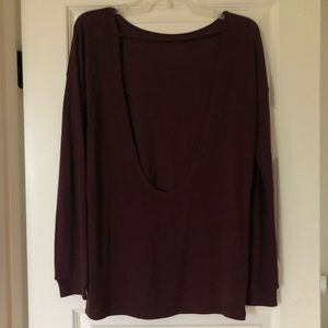 Tobi Burgundy Sweater